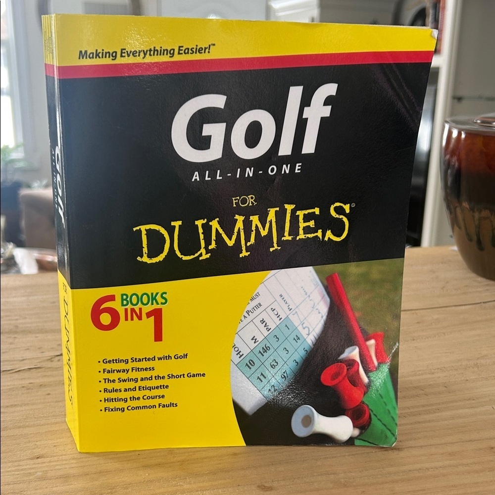 Golf All-In-One For Dummies - Yellow & Black Book